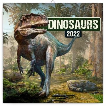 neuveden: Kalendář 2022 poznámkový: Dinosauři, 30 × 30 cm