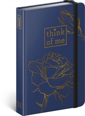 neuveden: Diář 2022: Růže - Think of me - týdenní, 11 x 16 cm