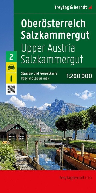 : Horní Rakousko – Salzkammergut 1:200 000 / automapa + rekreační mapa
