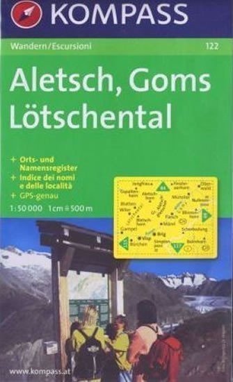 neuveden: Aletsch,Goms,Lötschental 122 / 1:50T NKOM