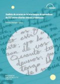 Rodríguez García Cristina: Análisis de errores en la interlengua de aprendices de ELE universitarios c