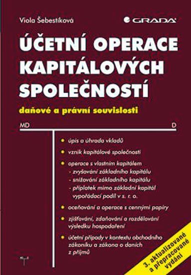 Šebestíková Viola: Účetní operace kapitálových společností Šebestíková Viola: Účetní operace kapitálových společností