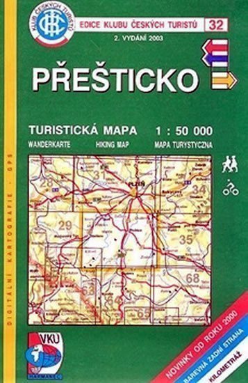 neuveden: KČT 32 Přešticko/turistická mapa
