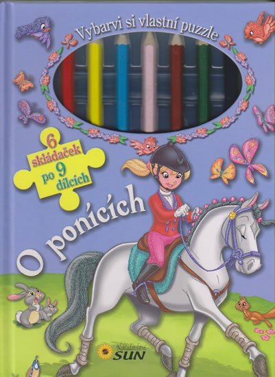 Grez Marcela: O ponících - Vybarvi si vlastní puzzle (6 skládaček po 9 dílcích) Grez Marcela: O ponících - Vybarvi si vlastní puzzle (6 skládaček po 9 dílcích)
