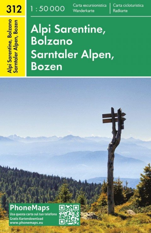 neuveden: PMI 312 Sarntaler Alpen, Bozen 1:50 000