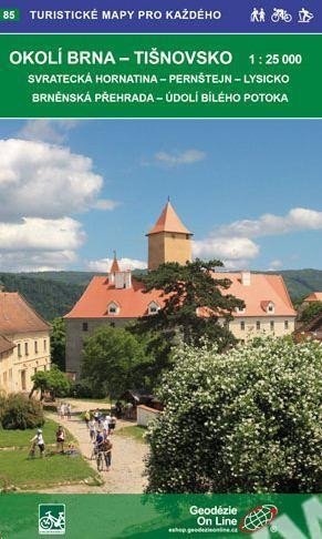 neuveden: WKK Okolí Brna Tišnovsko 1:25 000 / 85 Turistické mapy pro každého
