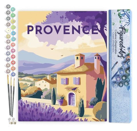 : Malování podle čísel - Vintage Provence bez rámu 40x50cm