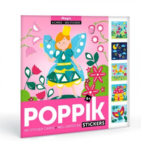 neuveden: Poppik Kreativní samolepkové karty - Pohádkové