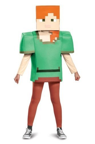 neuveden: Minecraft Kostým Alex (7-8 let)