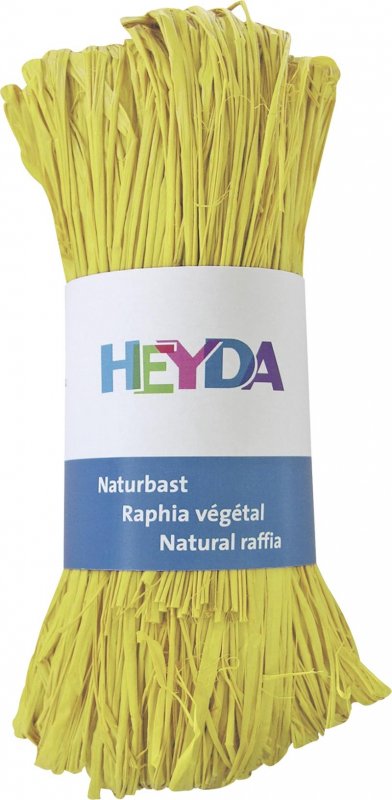 neuveden: HEYDA Přírodní lýko - světle žluté 50g