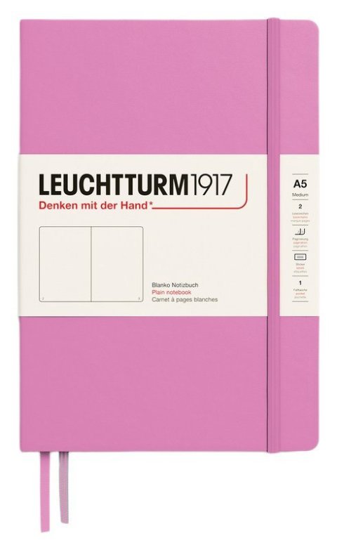 : Zápisník Leuchtturm1917 A5 tvrdé desky Bubblegum čistý