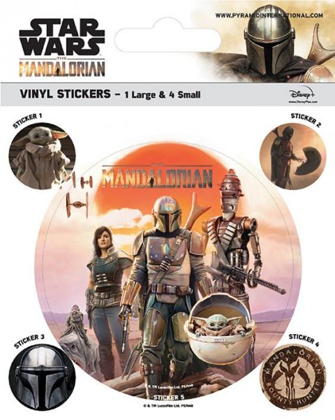 neuveden: Sada samolepek Mandalorian - Legacy