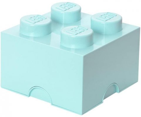 neuveden: Úložný box LEGO 4 - aqua