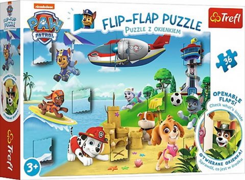 neuveden: Trefl Puzzle Tlapková patrola / 36 dílků, okénkové