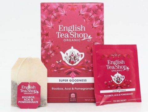 neuveden: English Tea Shop Čaj Rooibos, Acai a granátové jablko, 20 sáčků neuveden: English Tea Shop Čaj Rooibos, Acai a granátové jablko, 20 sáčků