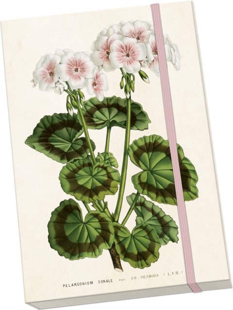 -: Notýsek Geranium - white
