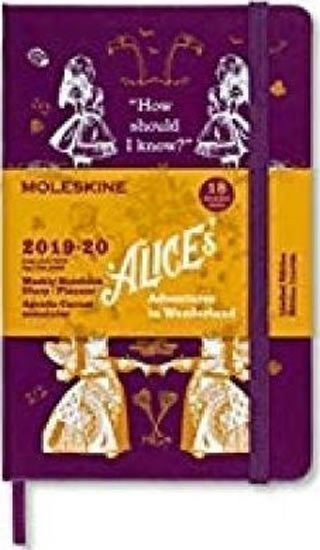 neuveden: Moleskine: Alenka v říši divů plánovací zápisník 2019-2020 S
