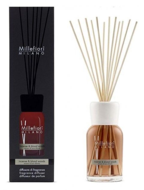 neuveden: Millefiori Milano Incense & Blond Woods / difuzér 500ml