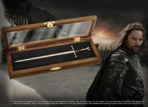 neuveden: Pán prstenů: Aragornův meč Anduril - nůž na dopisy