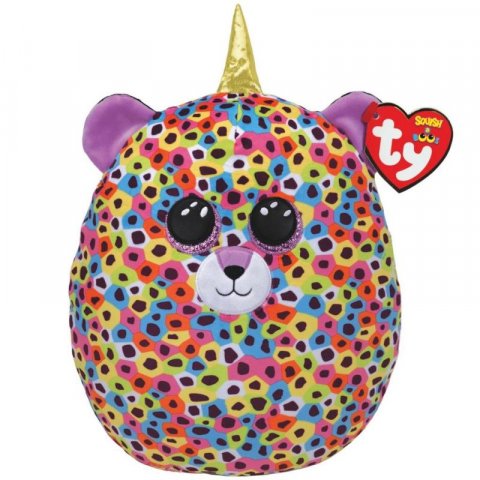 neuveden: Ty Squish-a-Boos GISELLE - duhový leopard s rohem 22 cm neuveden: Ty Squish-a-Boos GISELLE - duhový leopard s rohem 22 cm