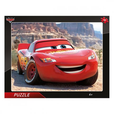neuveden: Puzzle deskové Auta Blesk Mcqueen 40 dílků neuveden: Puzzle deskové Auta Blesk Mcqueen 40 dílků