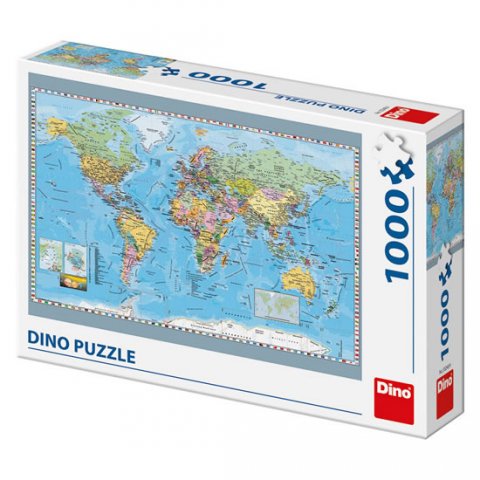 neuveden: Puzzle Politická mapa světa 1000 dílků