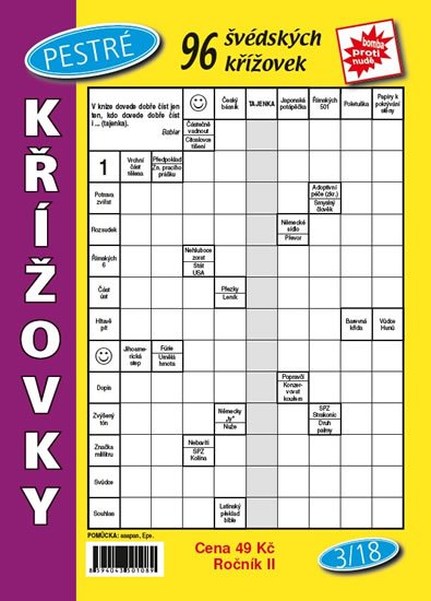 neuveden: Pestré křížovky 3/18 neuveden: Pestré křížovky 3/18