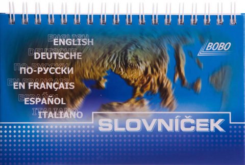 neuveden: Slovníček s horní vazbou 100 x 160 mm, 50 listů