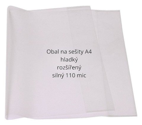 : Obaly na sešity CONCORDE A4 rozšířené, 110mic, sada 10ks