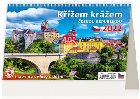 neuveden: Kalendář stolní 2022 - Křížem krážem Českou republikou