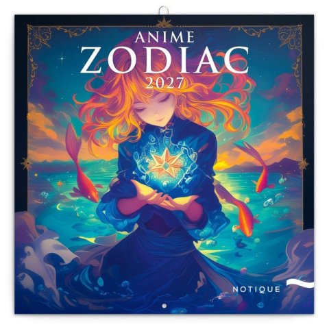 -: Kalendář 2027 poznámkový: Anime Zodiac, 30 x 30 cm