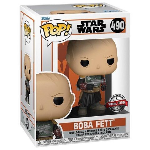 neuveden: Funko POP Star Wars The Mandalorian - Boba Fett w/o helmet (exclusive speci neuveden: Funko POP Star Wars The Mandalorian - Boba Fett w/o helmet (exclusive speci