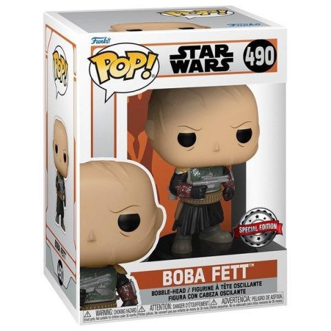 neuveden: Funko POP Star Wars The Mandalorian - Boba Fett w/o helmet (exclusive speci