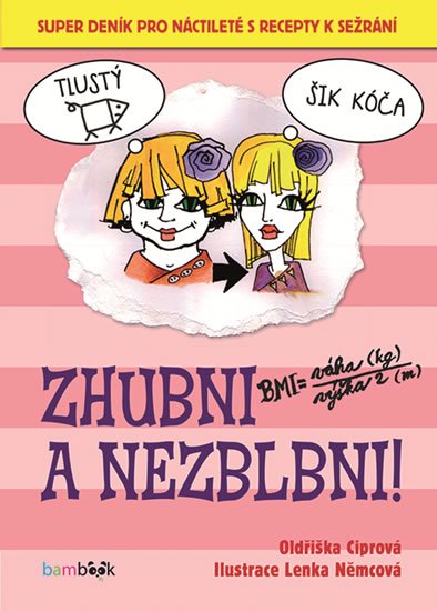 Ciprová Oldřiška: Zhubni a nezblbni! - Super deník pro náctileté s recepty k sežrání
