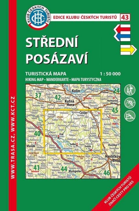 neuveden: KČT 43 Střední Posázaví 1:50 000 / Turistická mapa