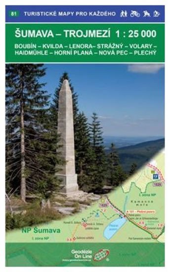 neuveden: Šumava trojmezí 1:25 000 / 81 Turistické mapy pro každého