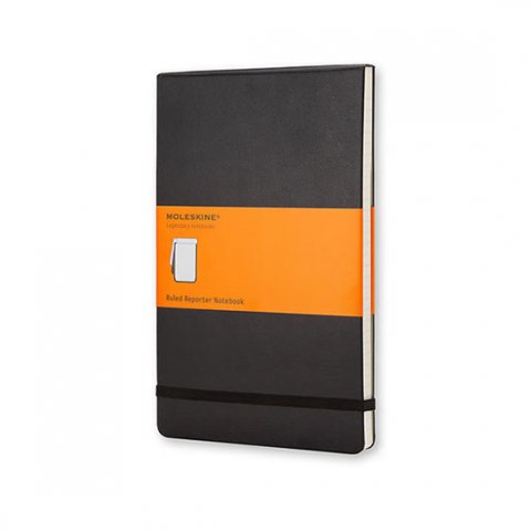 neuveden: Zápisník Moleskine Reporter - tvrdé desky - S, linkovaný, černý neuveden: Zápisník Moleskine Reporter - tvrdé desky - S, linkovaný, černý