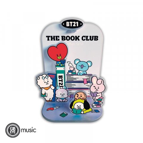 neuveden: BT21 akrylové diorama - Bookclub