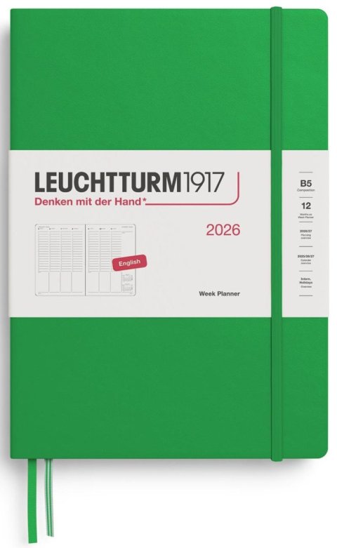 neuveden: Week Planner 2026 Composition (B5) Spring Leaf