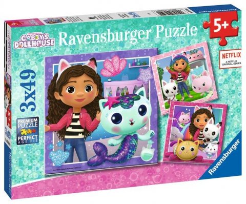 neuveden: Puzzle Gabby´s Dollhouse 3x49 dílků