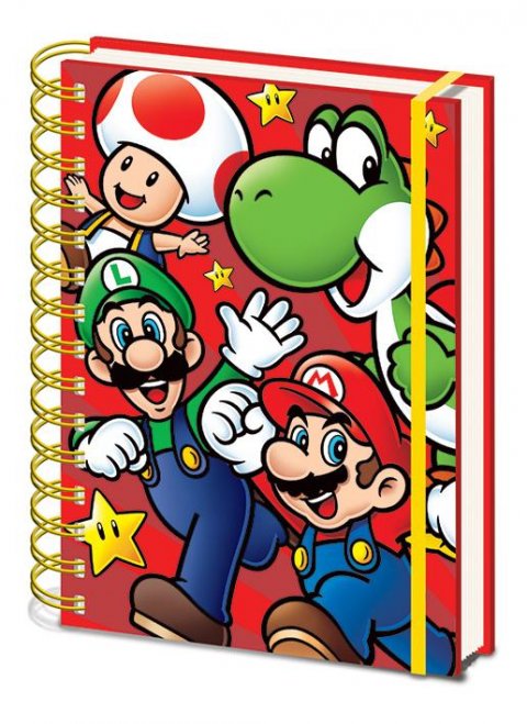 neuveden: Blok A5 kroužkový Super Mario run