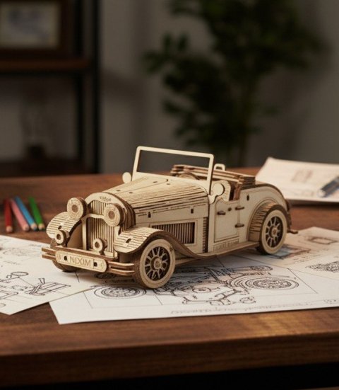 -: NiXiM Dřevěné 3D puzzle Veterán