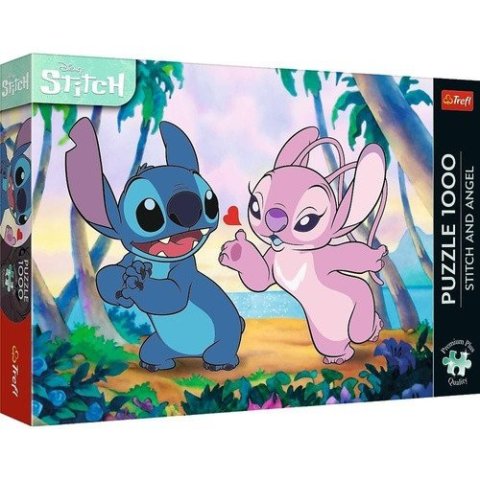 neuveden: Puzzle Premium Plus Stitch  Angel 1000 dílků