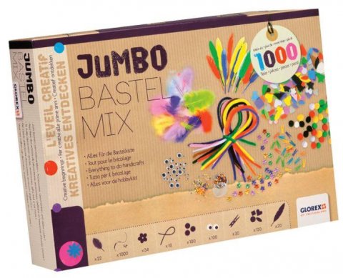 neuveden: Glorex Jumbo kreativní sada - základní 1000 ks