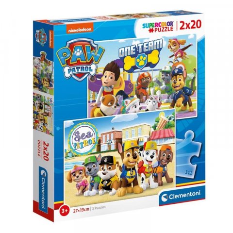neuveden: Puzzle Supercolor Tlapková Patrola 2x20 dílků