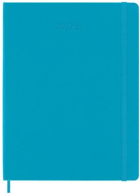 neuveden: Moleskine Plánovací zápisník 2022-2023 modrý sv. XL, tvrdý