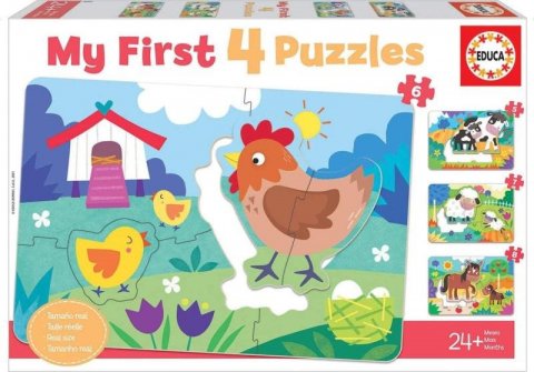 neuveden: Moje první puzzle Maminky a mláďátka 4v1 (5,6,7,8 dílků)