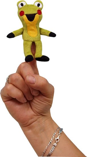 Miler Zdeněk: Žabka 8cm - prstový maňásek (Krtek a ka Miler Zdeněk: Žabka 8cm - prstový maňásek (Krtek a ka