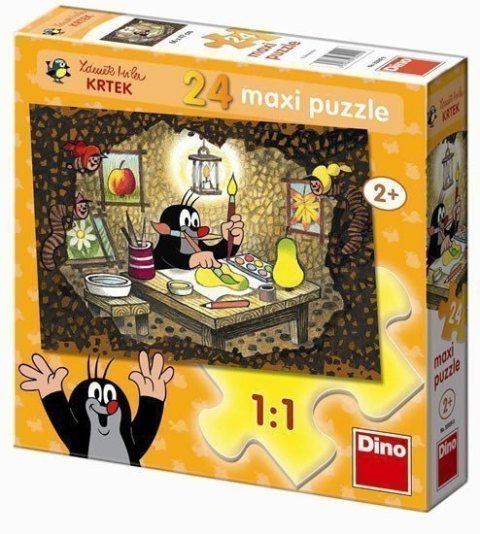 neuveden: Krteček maluje - Maxi puzzle 24 dílků