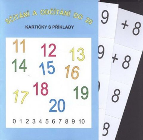 neuveden: Sčítání a odčítání do 20 (16 kartiček s příklady - 64 příkladů na sčítání a